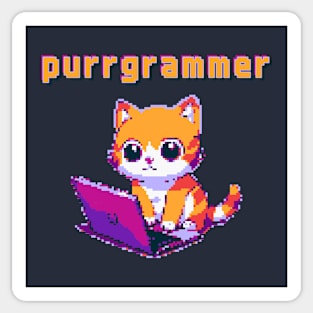 Purrgrammer Programmer Cat Cute Sticker